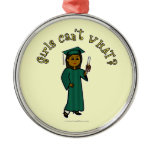 Dark Graduate in Green Ornaments