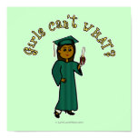 Dark Graduate in Green Posters