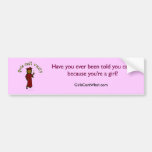 Dark Graduate in Red Bumper Sticker