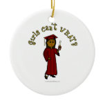 Dark Graduate in Red Ornament