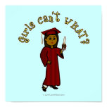 Dark Graduate in Red Posters