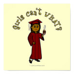 Dark Graduate in Red Posters