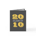 Dark gray class 2010 graduation photo announcement card