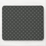 Dark Gray Funky Circles Mousepad