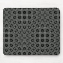 Dark Gray Funky Circles Mousepad mousepads