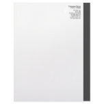 Dark Gray Right Sidebar Letterhead