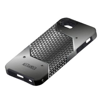 Dark Gray Tones Shiny Metallic Look iPhone 5 Case