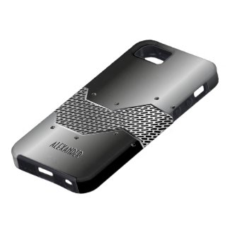 Dark Gray Tones Shiny Metallic Look iPhone 5 Cases
