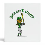 Dark Green Baseball Player Binders