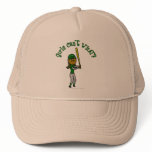 Dark Green Baseball Player Trucker Hat