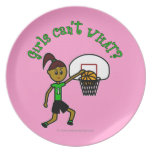 Dark Green Basketball Girl Plate