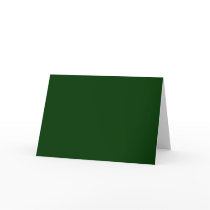 Dark Green Greeting Card