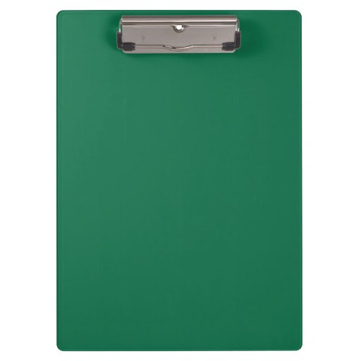 “Dark Green” Clipboard Zazzle