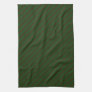 Dark Green Diagonal Striped Pattern. Towel