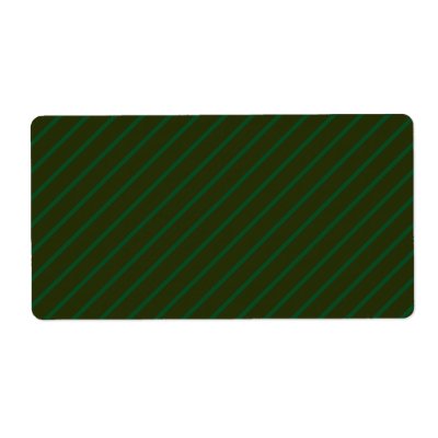 Dark Green Diagonal Striped Pattern. Personalized Shipping Labels