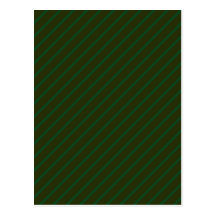 Dark Green Diagonal Striped Pattern. Postcards
