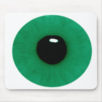 Dark Green Eyeball Mousepad by Lorianne2020 Dark Green Eyeball Mousepad