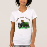 Dark Green Farmer Girl T-shirts