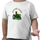 Dark Green Farmer Girl Tee Shirt