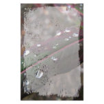 Dark Green Fireweed Leaf with Water Droplets stationery