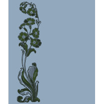 Dark Green Flowers (Front and back) t-shirts by litabug Dark Green Flowers (Front and back) t-shirts