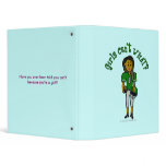 Dark Green Football 3 Ring Binders