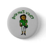 Dark Green Football Button