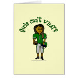 Dark Green Football Card