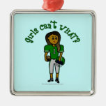 Dark Green Football Ornament