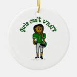 Dark Green Football Ornament