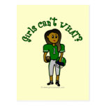 Dark Green Football Postcard