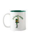 Dark Green Girls Baseball mugs