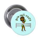 Dark Green Girls Boxing Button