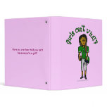 Dark Green Girls Football Binders