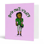 Dark Green Girls Football Binders