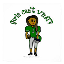 Dark Green Girls Football posters by girlscantwhat Dark Green Girls Football posters