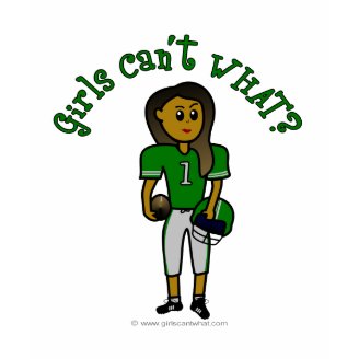 Dark Green Girls Football Shirt