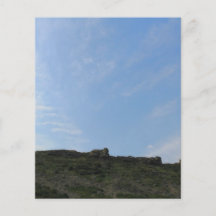 Dark Green Hill Top and Blue Sky. Flyer