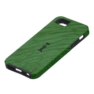 Dark Green Oak Bark iPhone 5 Cases