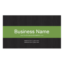 Dark & Green Professional Business Card business cards