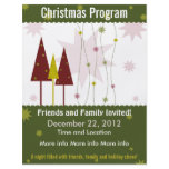 dark Green Retro Christmas Program Flyer