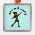 Dark Green Shot Put Christmas Tree Ornament