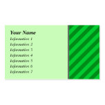 Dark Green Stripe Pattern. Business Card Templates