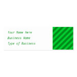 Dark Green Stripe Pattern. Business Card Templates