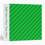 Dark Green Stripe Pattern. Vinyl Binders