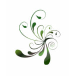 Dark Green Swirls t-shirts