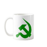 Dark Green Thick Neo-Hammer & Sickle Mug