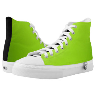 neon green canvas shoes