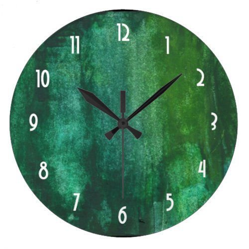 Dark Green Watercolor Abstract