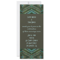dark green wedding invitations